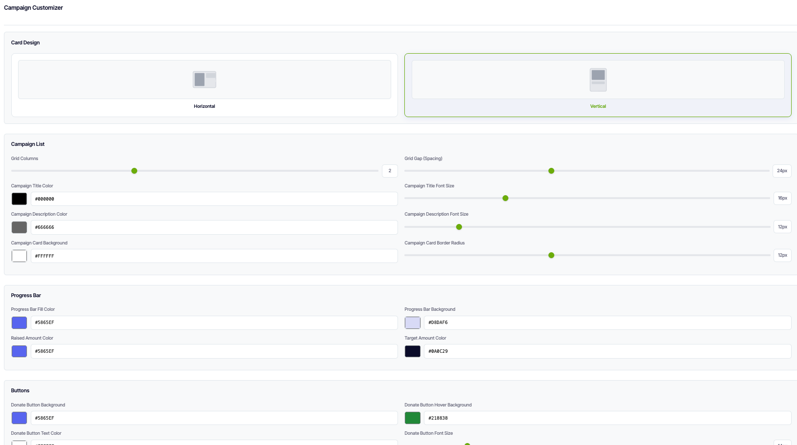 Campaign Customizer Configuration
