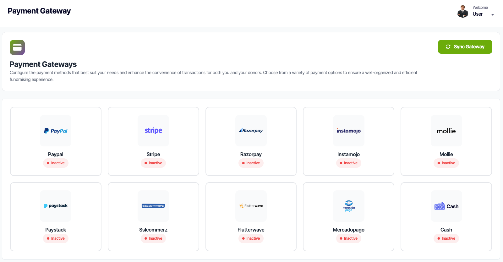 Payment Gateway Configuration